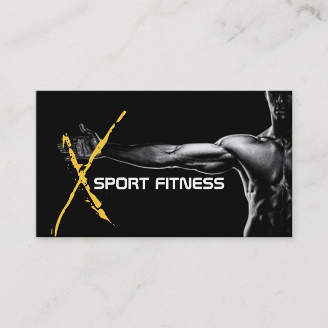 Personal Trainer, Fitness Business Card (Front)