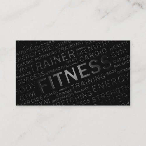 Personal Trainer  Fitness Business Card