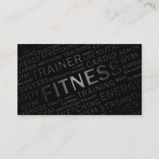 Customizable Personal Trainer &amp; Fitness Business Card