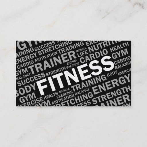 Customizable Personal Trainer &amp; Fitness Business Card