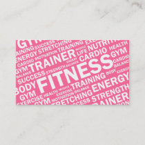 Personal Trainer & Fitness Business Card