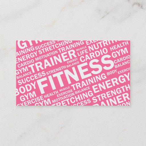 Customizable Personal Trainer &amp; Fitness Business Card
