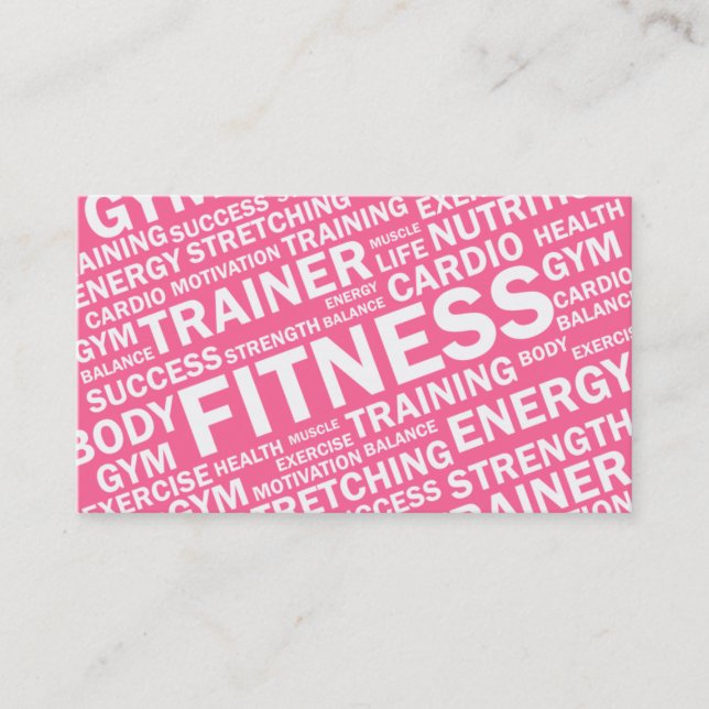 Personal Trainer & Fitness Business Card (Front)