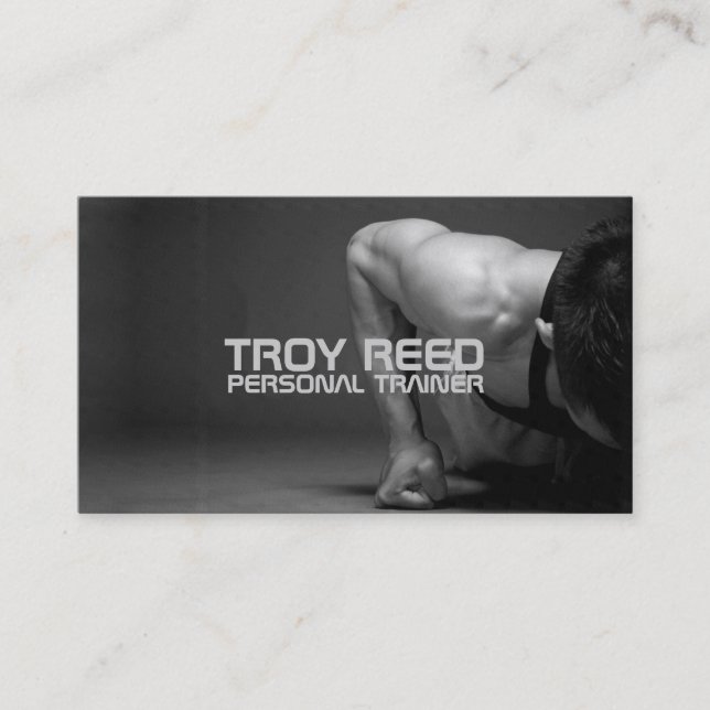 Personal Trainer, Fitness Business Card (Front)
