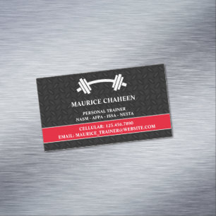 Personal Trainer Fitness Business Card Magnet