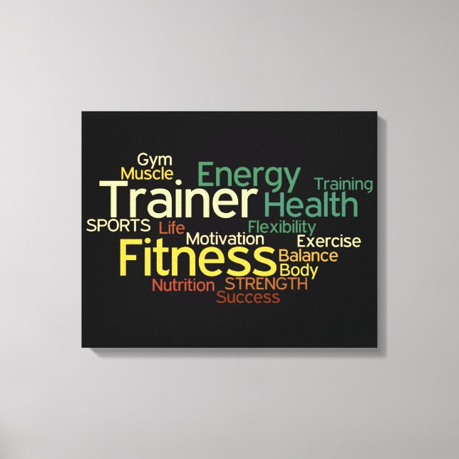 Personal Trainer/Fitness Center Canvas Print (Front)