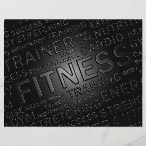 Personal Trainer  Fitness Center Flyer