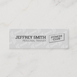 Personal Trainer   Fitness Club Mini Business Card