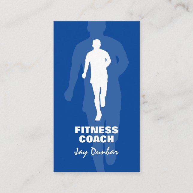 Personal trainer fitness coach business card (Front)