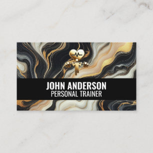 Personal Trainer fitness coach gym health modern Business Card