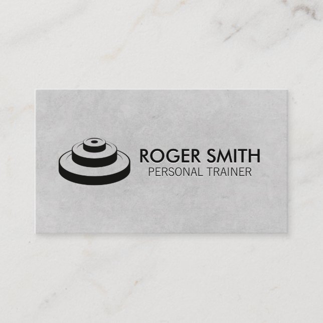 Personal Trainer | Fitness Coach | Plated Weights Business Card (Front)