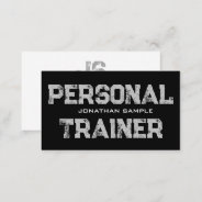 Personal Trainer Fitness Coach Professional Modern Business Card at Zazzle