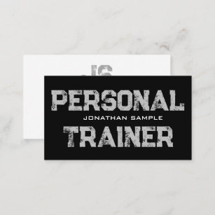 Personal Trainer Fitness Coach Professional Modern Business Card
