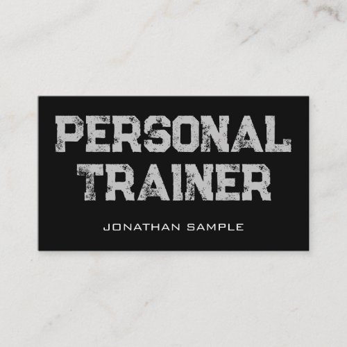 Personal Trainer Fitness Coach Template Customers Business Card