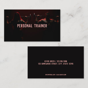 Personal Trainer Fitness Instructor Business Card