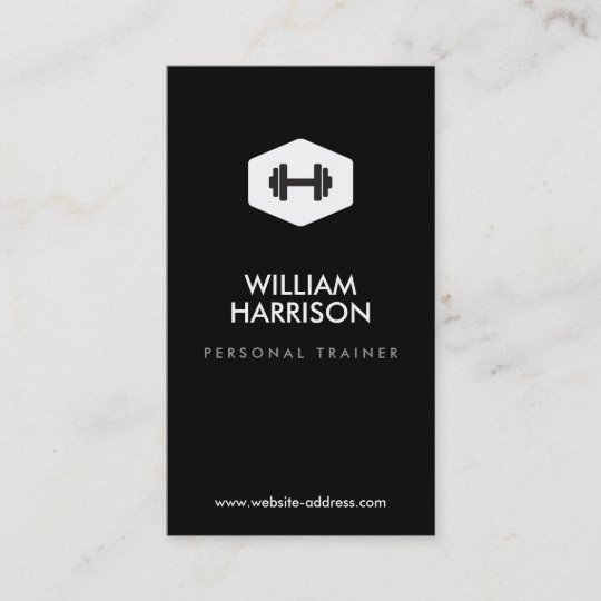 Personal Trainer Fitness Instructor Logo Business Card Zazzle Com