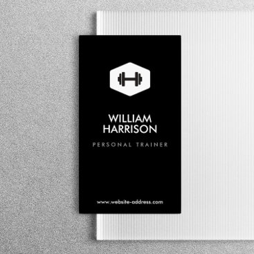 PERSONAL TRAINER, FITNESS INSTRUCTOR LOGO BUSINESS CARD