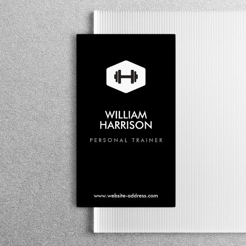 PERSONAL TRAINER FITNESS INSTRUCTOR LOGO BUSINESS CARD