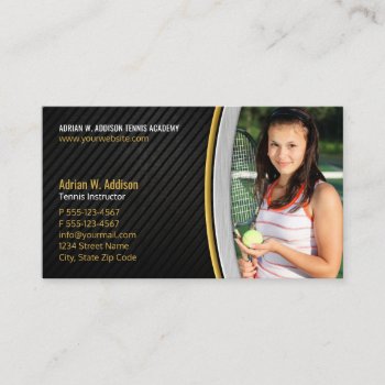 Personal Trainer Fitness Instructor Tennis Coach Appointment Card by superdazzle at Zazzle