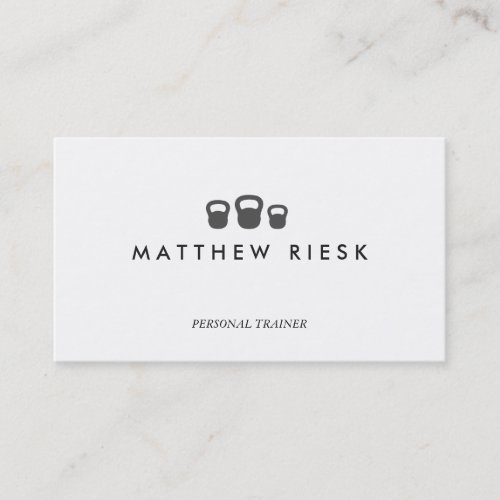 Personal Trainer Fitness KettleBell  Business Card