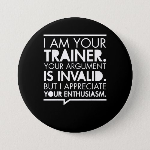 Personal Trainer Fitness Motivation Button