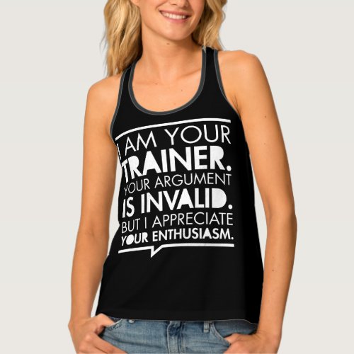 Personal Trainer Fitness Motivation Tank Top