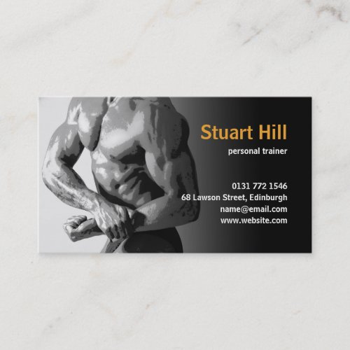 Personal Trainer  Fitness Muscle Flex Business Card