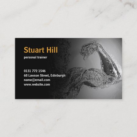 Personal Trainer & Fitness Muscles Business Card