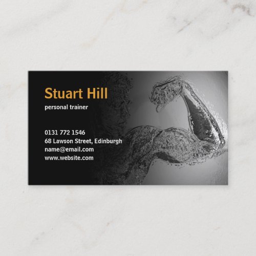 Personal Trainer  Fitness Muscles Business Card
