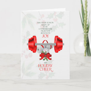 Personal Trainer Funny ABsolute Joy and Cheer Holiday Card