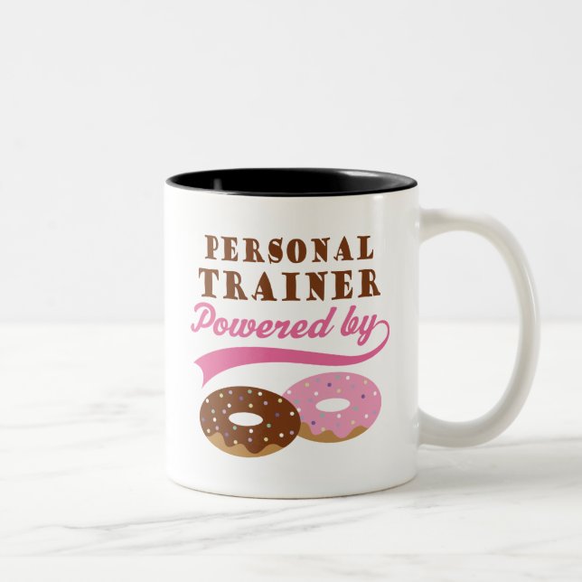 Personal Trainer Funny Gift Two-Tone Coffee Mug (Right)