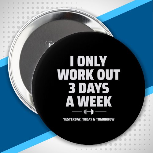 Personal Trainer Funny Gym Exercise Fitness Meme Button