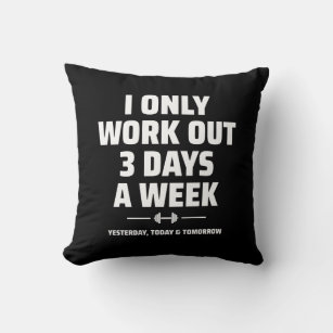 Personal Trainer Funny Gym Exercise Fitness Meme Throw Pillow