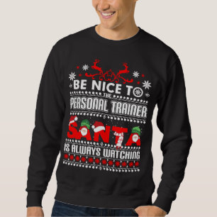 Personal Trainer Gift Ugly Christmas Sweater Funny