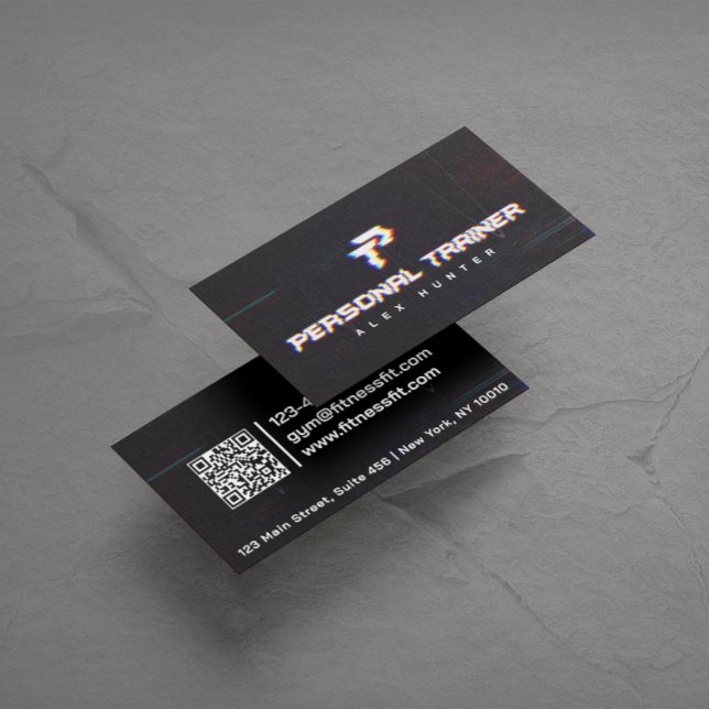Personal Trainer Gym Fitness Personalized (2 SIDE) Business Card (Creator Uploaded)