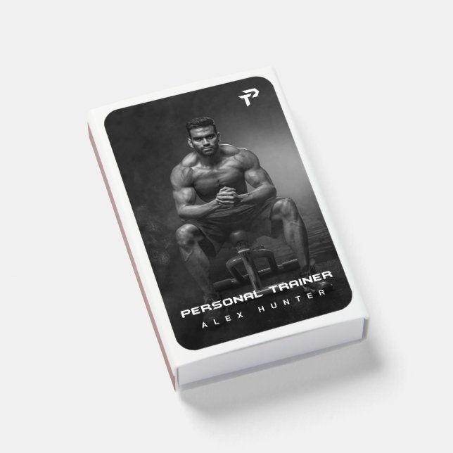 Personal Trainer Gym Fitness Personalized (2 SIDE) Matchboxes (Front Closed)