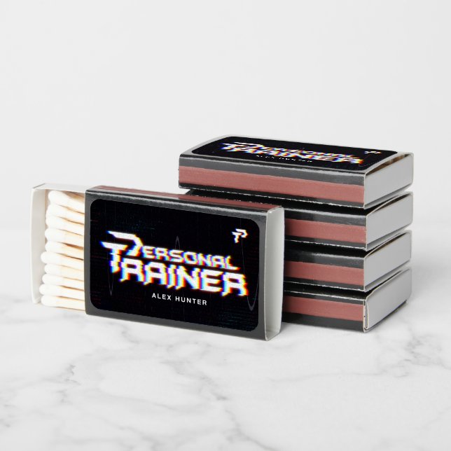 Personal Trainer Gym Fitness Personalized Matchboxes (Stacked)