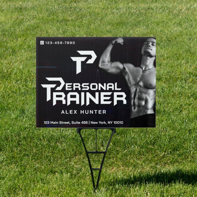 Personal Trainer Gym Fitness Personalized Sign (Insitu)