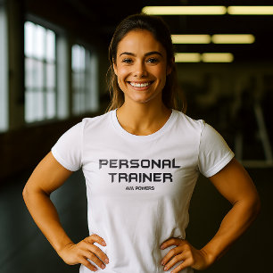 Personal Trainer Gym Fitness Personalized T-Shirt