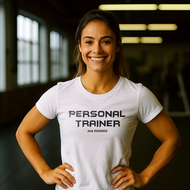 Personal Trainer Gym Fitness Personalized T-Shirt (Creator Uploaded)