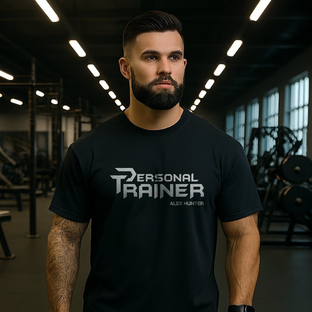 Personal Trainer Gym Fitness Personalized T-Shirt (Creator Uploaded)