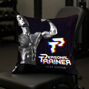 Personal Trainer Gym Fitness Personalized Throw Pillow
