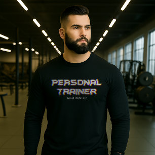 Personal Trainer Gym Fitness Personalized Tri-Blend Shirt