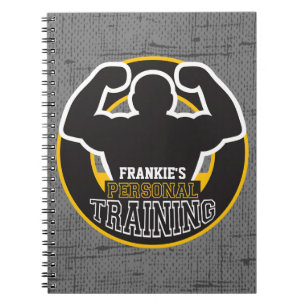 Personal Trainer GYM Power Training Fitness Custom Notebook