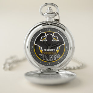 Personal Trainer GYM Power Training Fitness Custom Pocket Watch