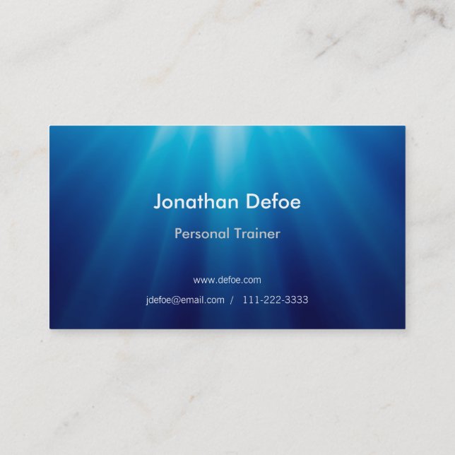 Personal Trainer | Infinity Business Card (Back)