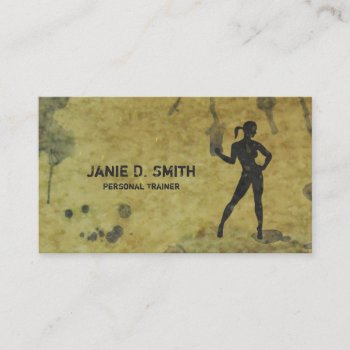 Personal Trainer Ink Girl Business Card by LVMENES at Zazzle
