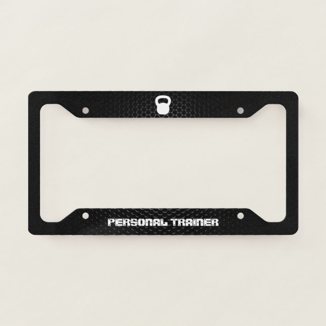 Personal Trainer Licence Plate Frame (Front)