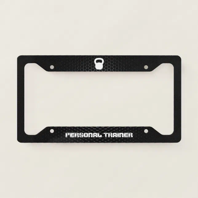 Personal Trainer Frame Personal Trainer Licence Plate Frame | Zazzle