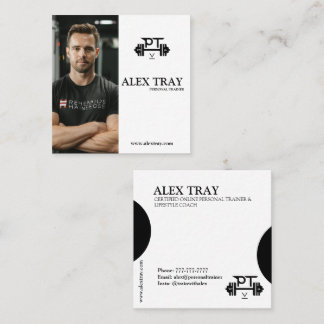 Personal Trainer & Life Coach Square Business Card